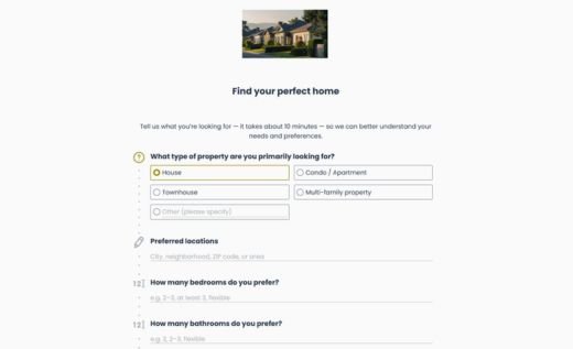 Real Estate Buyer Intake Form
