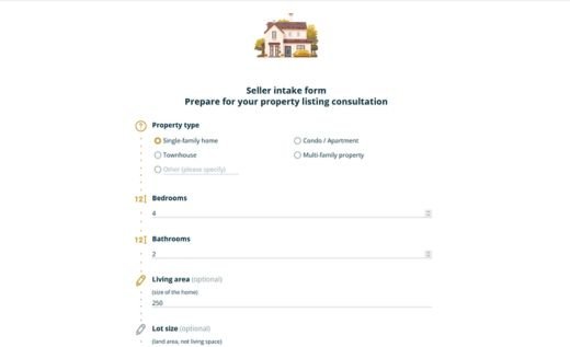 Real Estate Seller Intake Form