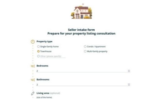 Real Estate Seller Intake Form
