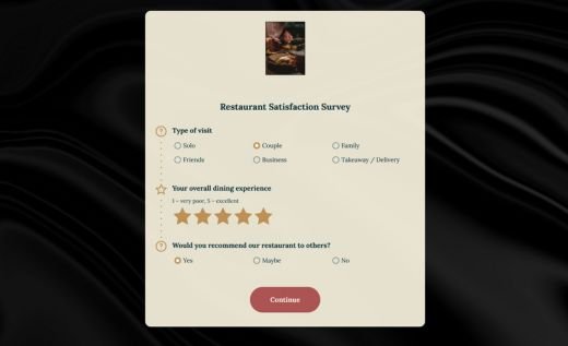 Restaurant Satisfaction Survey