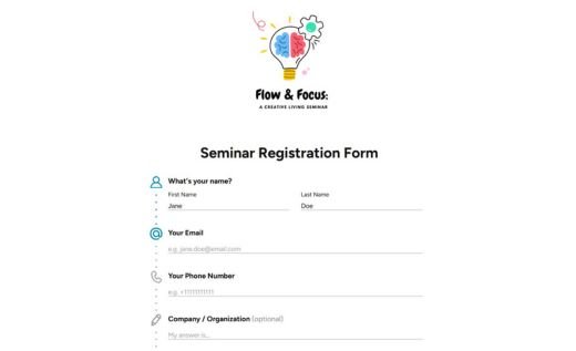 Seminar Registration Form