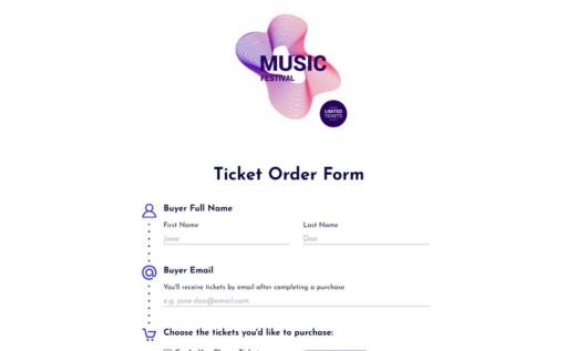 Ticket Order Form