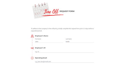 Time-Off Request Form