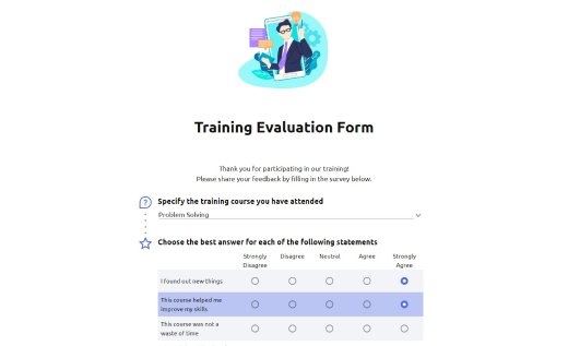 Training Evaluation Form