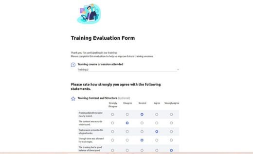 Training Evaluation Form