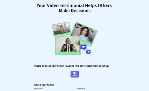 Video Testimonial Submission Form