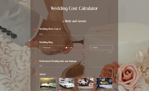 Wedding Budget Calculator