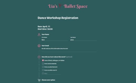 Workshop Registration Form